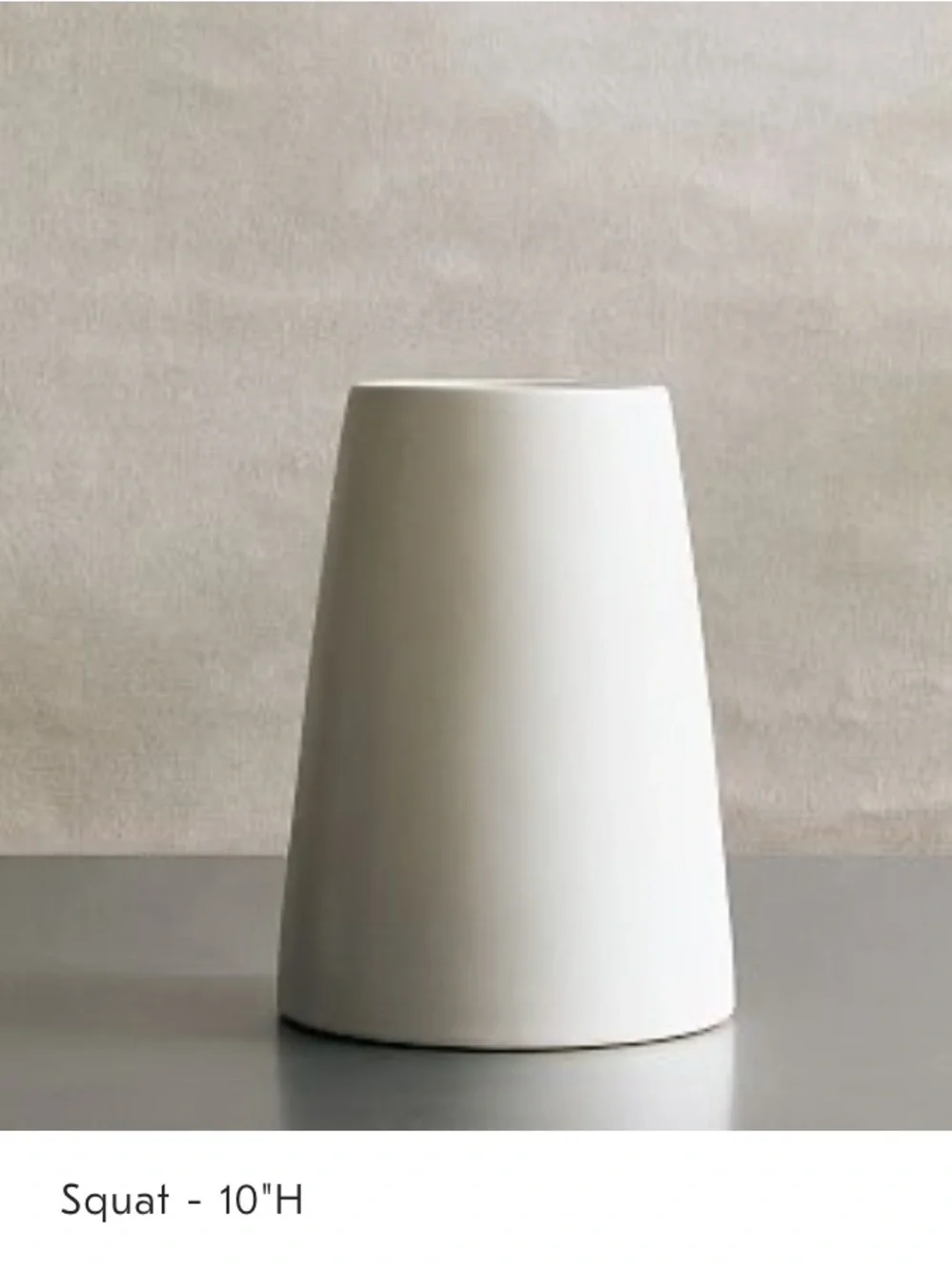 NWT West Elm Squat Ceramic Vase